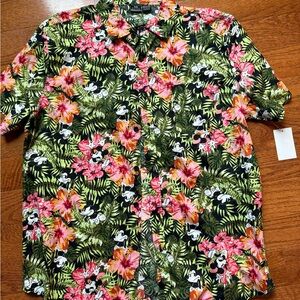 Walt Disney Mickey Mouse Hawaiian shirt men’s large